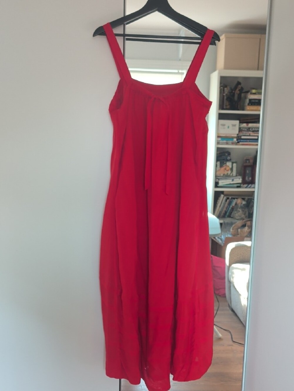 J. Crew Vibrant Red High-Low Slip Dress - Picture 4 of 5
